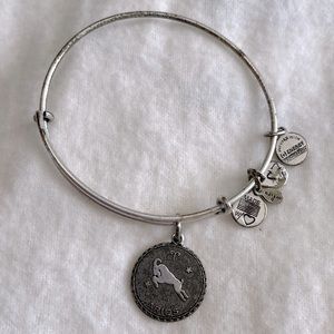 Alex and Ani Aries Charm Bangle Bracelet, Silver